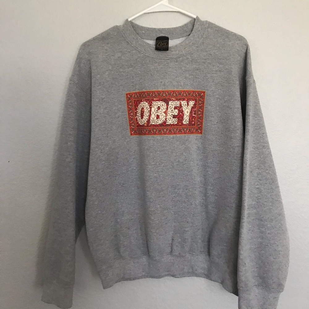 Obey grey sweater